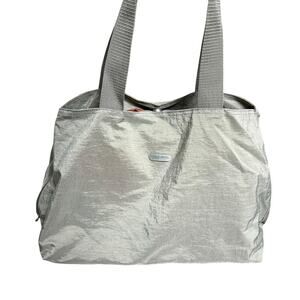 Baggallini Beige Tan Nylon Tote Travel Bag Multi Compartment Medium